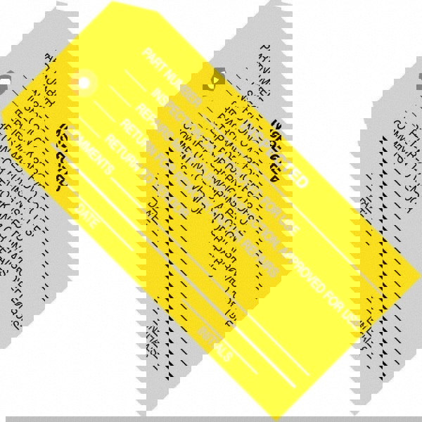 Inspection Tag: Cardstock